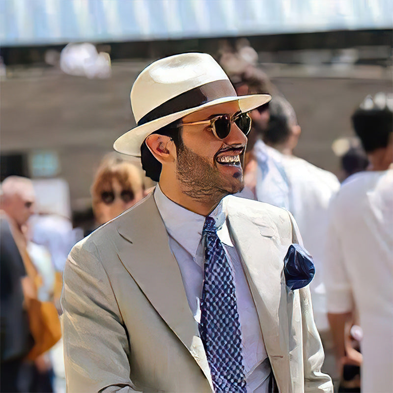 Men's Straw Panama Hat - Elegant and Lightweight