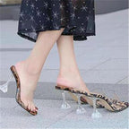 Sandale talon transparent tendance
