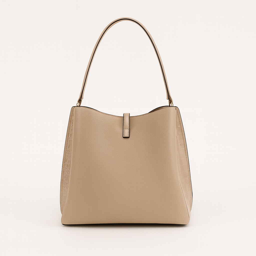 Women's - Hobo Bag - Crocodile Embossed - Chic Style