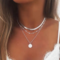 Ella | 18k Gold Plated Layered Necklace Set for Women