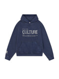 Blue Hoodie with "For the Culture" Print