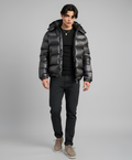 Doudoune pour homme avec capuche, rembourrage léger