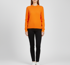 Pull femme en cachemire doux à col rond