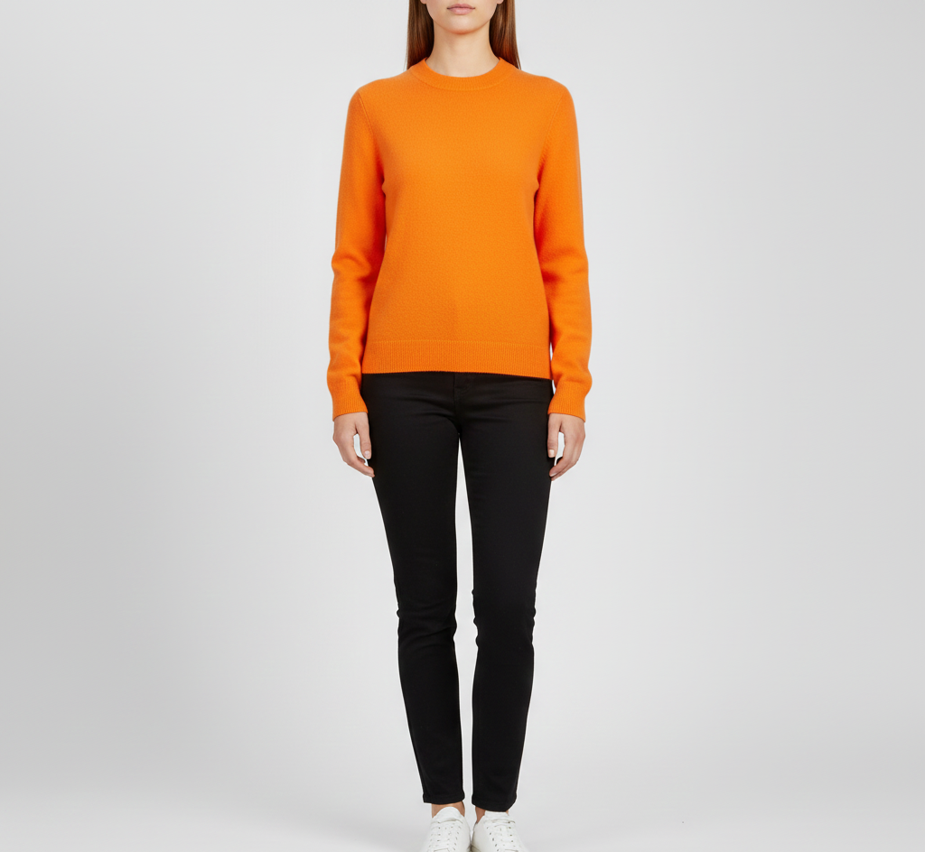 Pull femme en cachemire doux à col rond