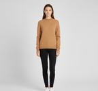 Pull femme en cachemire doux à col rond