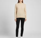 Pull femme en cachemire doux à col rond