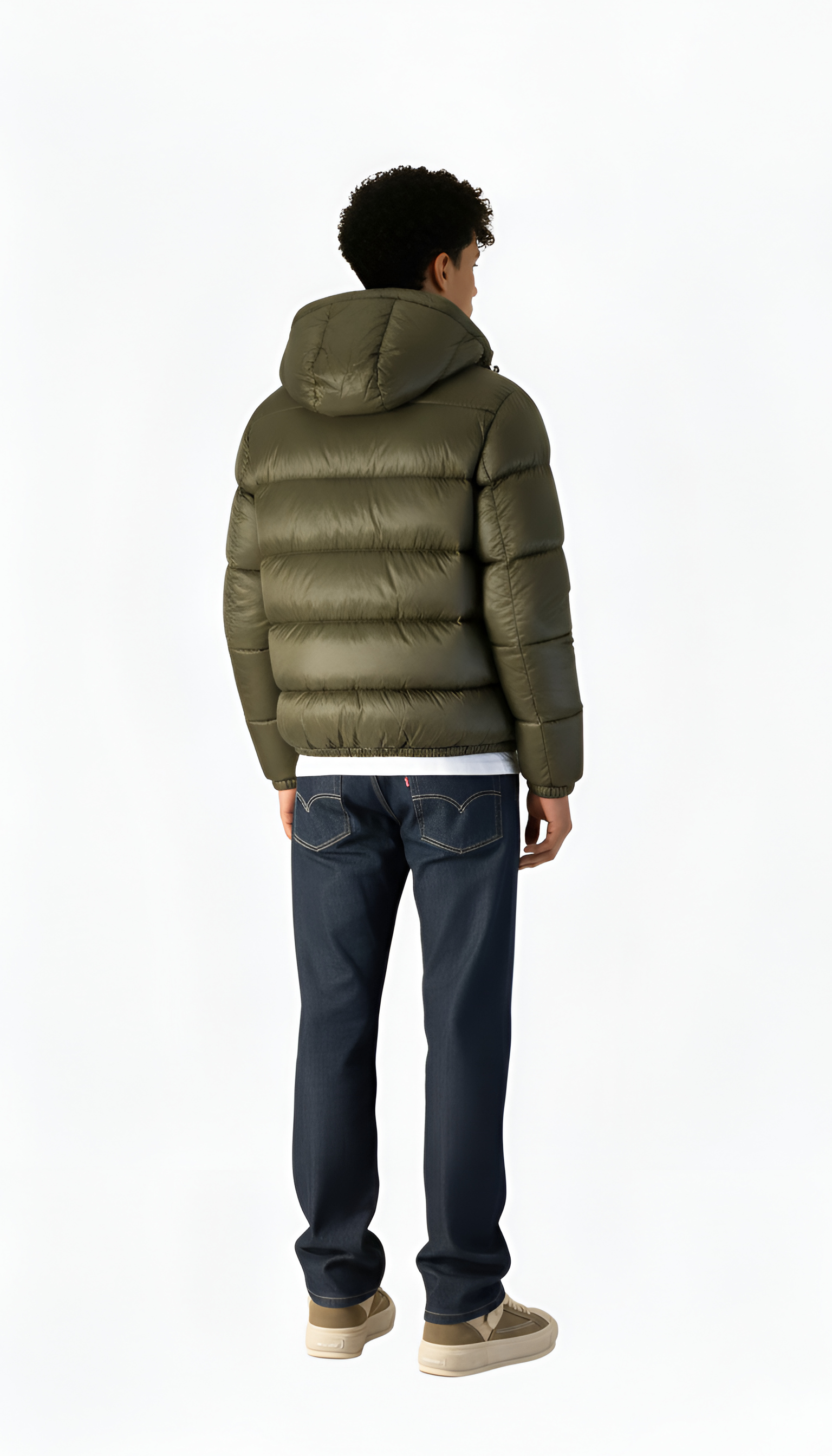 Doudoune pour homme avec capuche, rembourrage léger