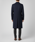 Men's elegant slim-fit wool coat
