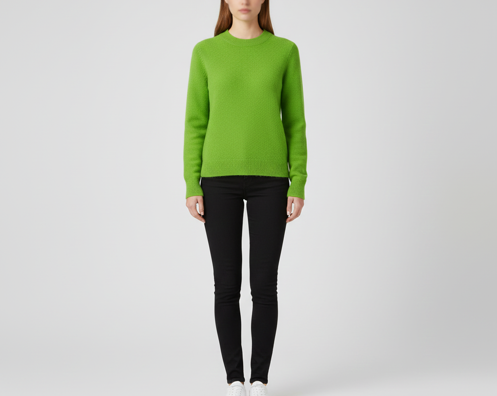 Pull femme en cachemire doux à col rond