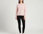 Pull femme en cachemire doux à col rond