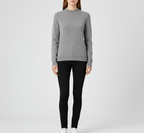 Pull femme en cachemire doux à col rond