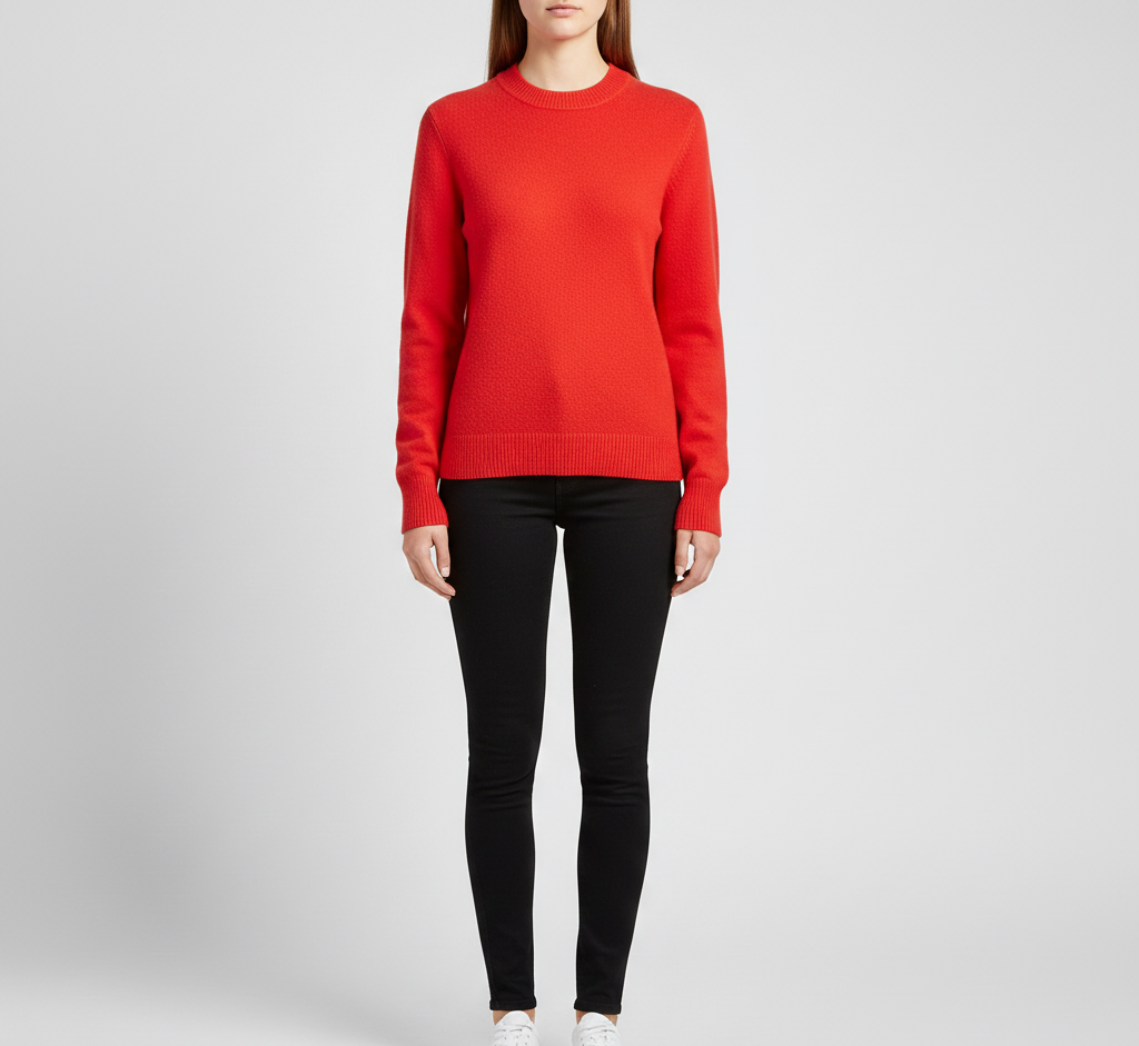Pull femme en cachemire doux à col rond