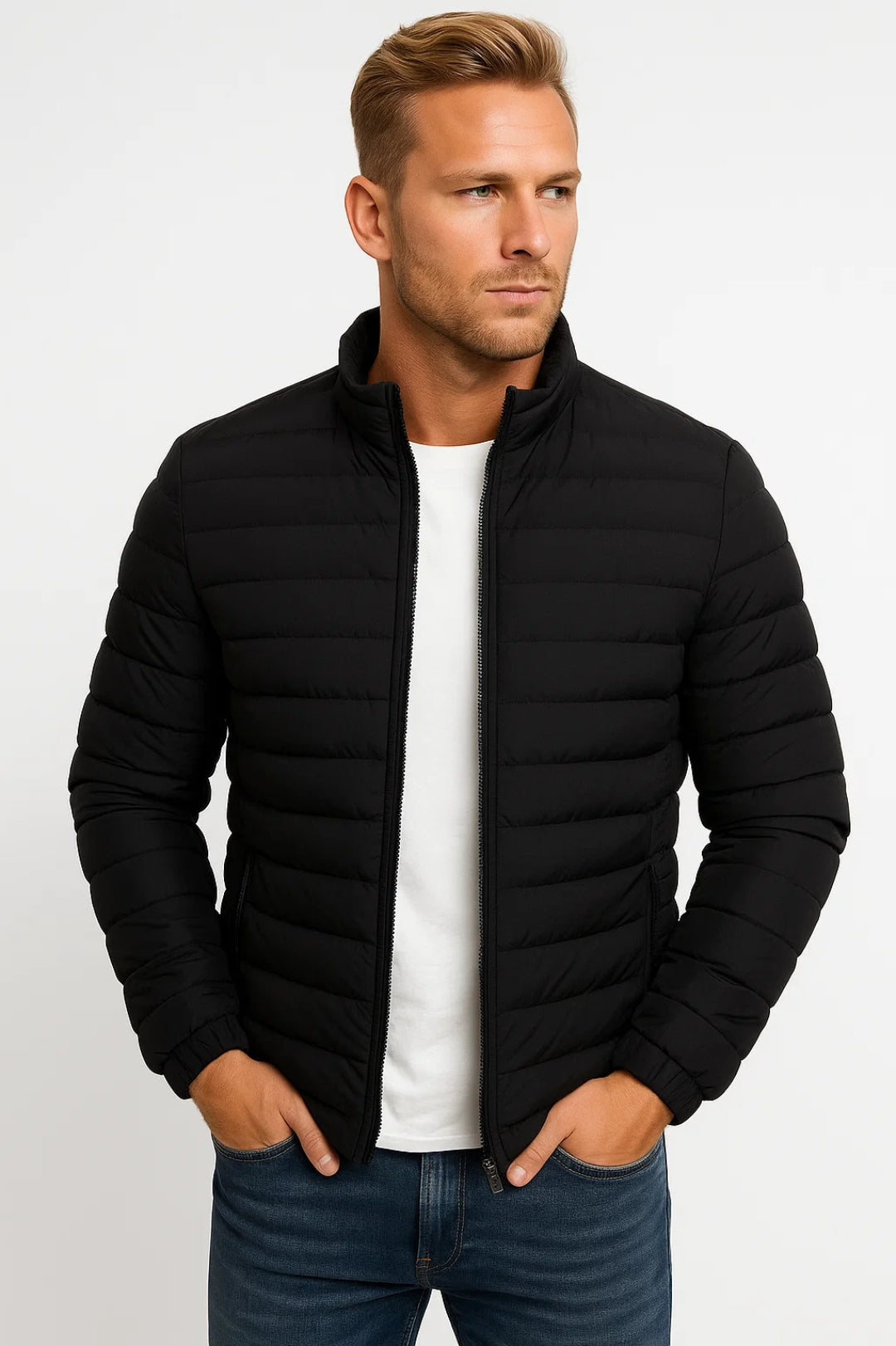 Men's jacket | Quilted | Lightweight | Autumn | Comfortable fit