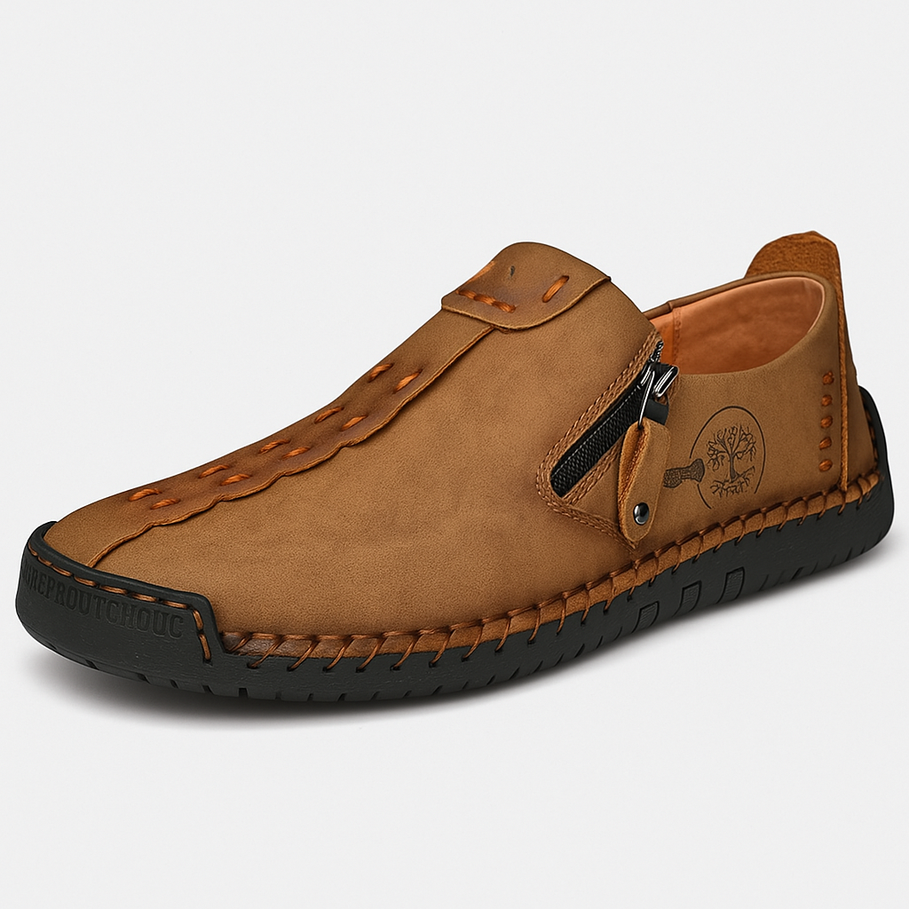 Gianny - Mocassins orthopédiques en cuir faits à la main