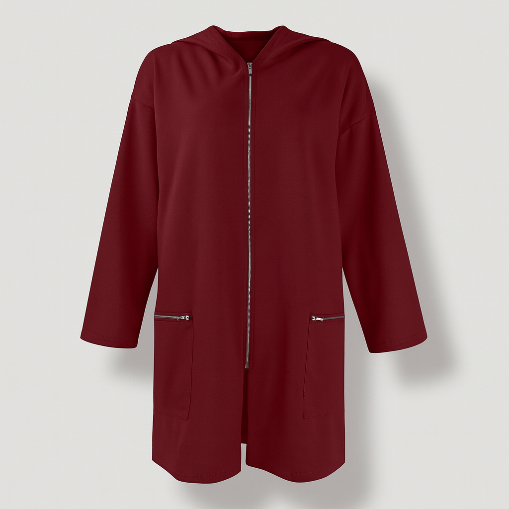 Women's Long Plain Cardigan - Autumn Angelique