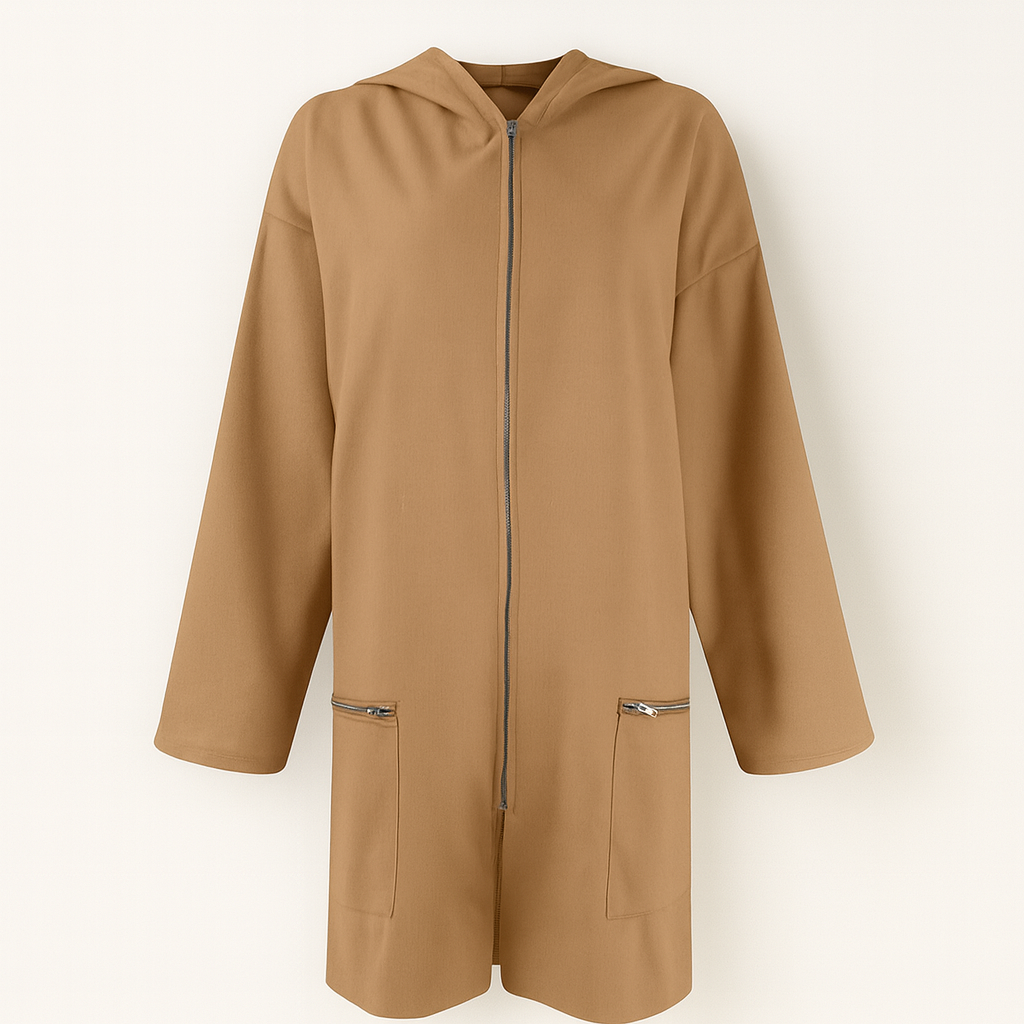 Women's Long Plain Cardigan - Autumn Angelique