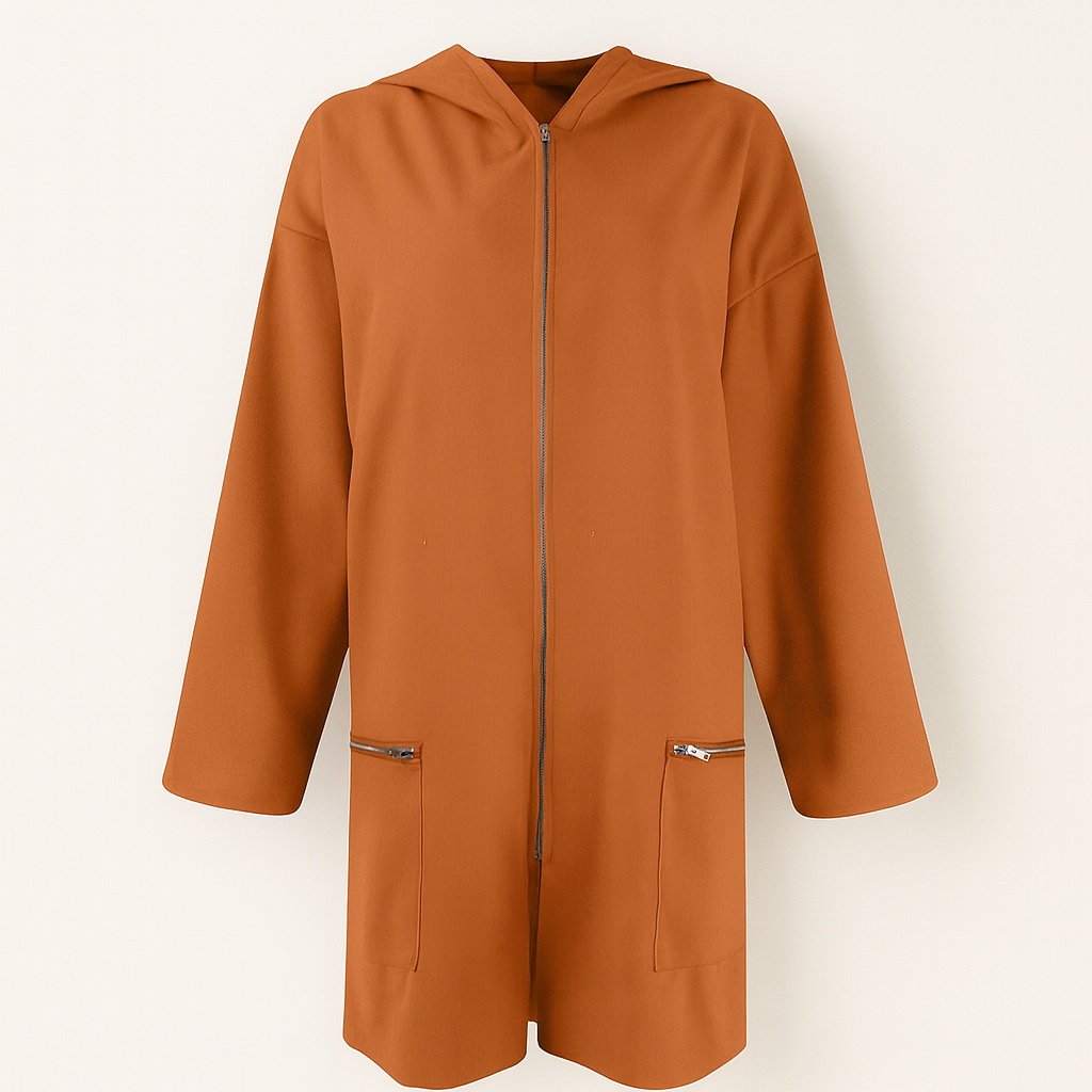 Women's Long Plain Cardigan - Autumn Angelique