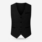 Black Men's Lightweight Casual Vest