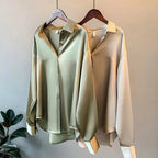 Luxurious Silk Blouse for Women – Elegant Vintage-Inspired Silk Top