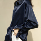 Luxurious Silk Blouse for Women – Elegant Vintage-Inspired Silk Top