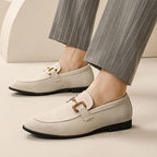 Nero - Mocassins en daim avec boucle en métal pour l'automne