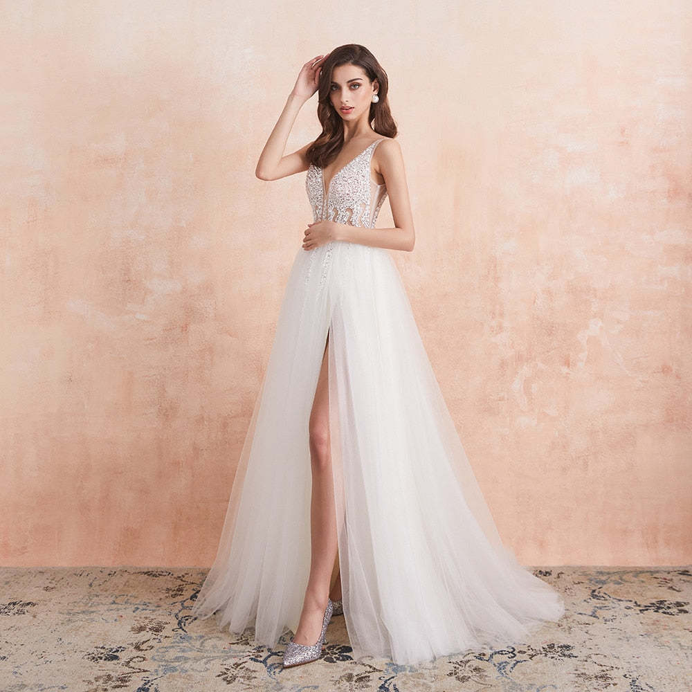 Robe de Mariée Blanc