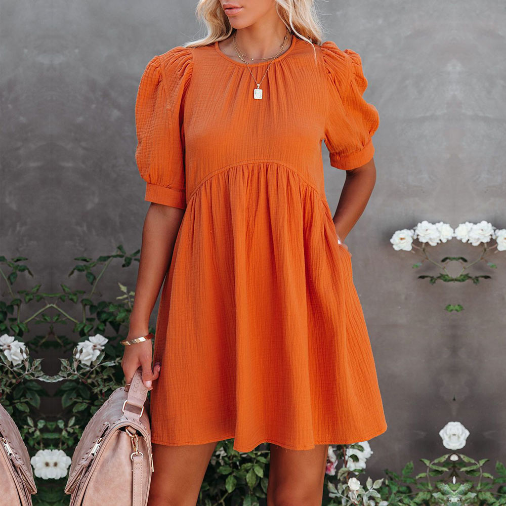 Robe Princesse Femme Orange