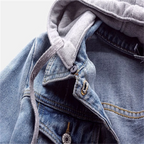Veste en jean Anneke pour femme | Look décontracté pour l'automne | Capuche amovible