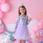 Girls' Purple Princess Dress