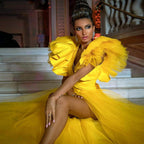 Robe Princesse Jaune en Tulle