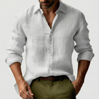 Chemise boutonnée vintage pour homme