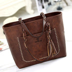 Women's leather shoulder bag