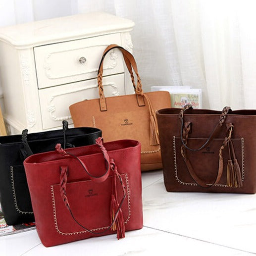Women's leather shoulder bag