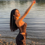 Sleeveless corset top