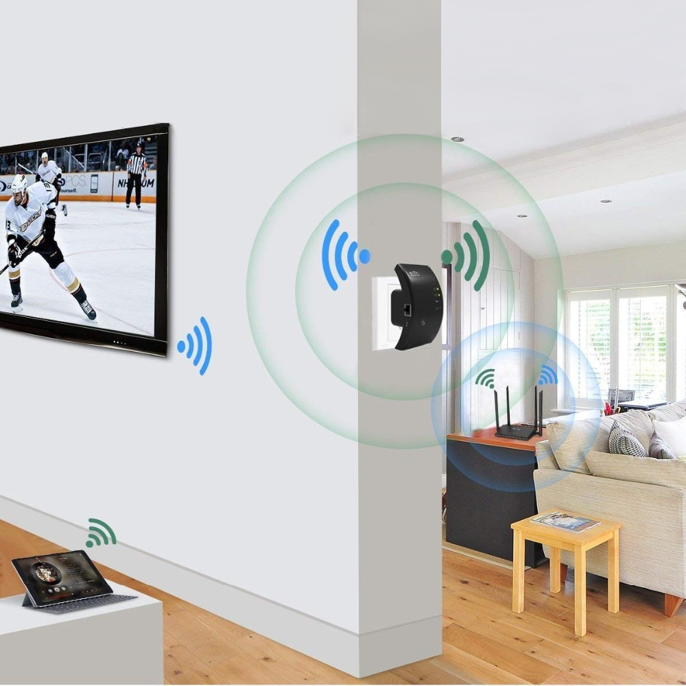 Booster de signal WiFi sans fil - Extension Internet fiable pour la maison et le bureau
