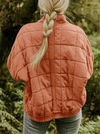 Blouson aviateur | Veste oversize pour femme en tissu léger avec doublure douce