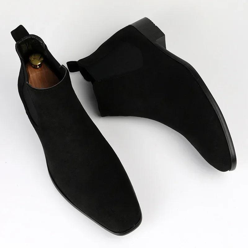 Bottes Chelsea pour hommes | Faux daim, design intemporel
