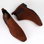 Bottes Chelsea pour hommes | Faux daim, design intemporel