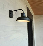 Aisle Fer Sconce - Lumière de grange vintage antique - Noir Applique industrielle