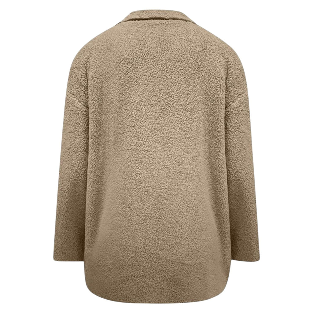 Manteau d'hiver chaud pour femmes avec patte de boutonnage et doublure douillette