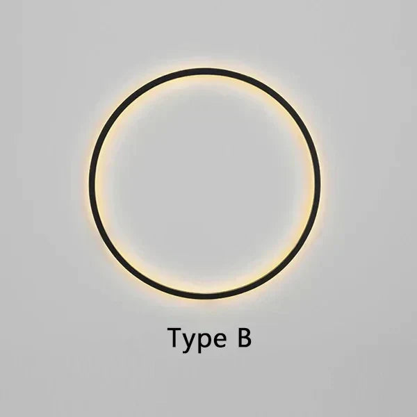 Applique murale LED moderne, ronde et minimaliste