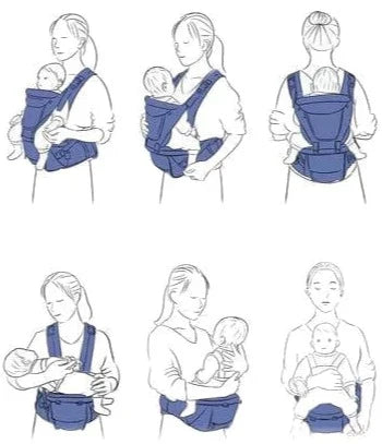 Porte-bébé ergonomique multifonctionnel