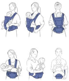 Porte-bébé ergonomique multifonctionnel
