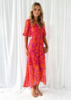 Catherine - Robe longue avec encolure en cœur pour femmes