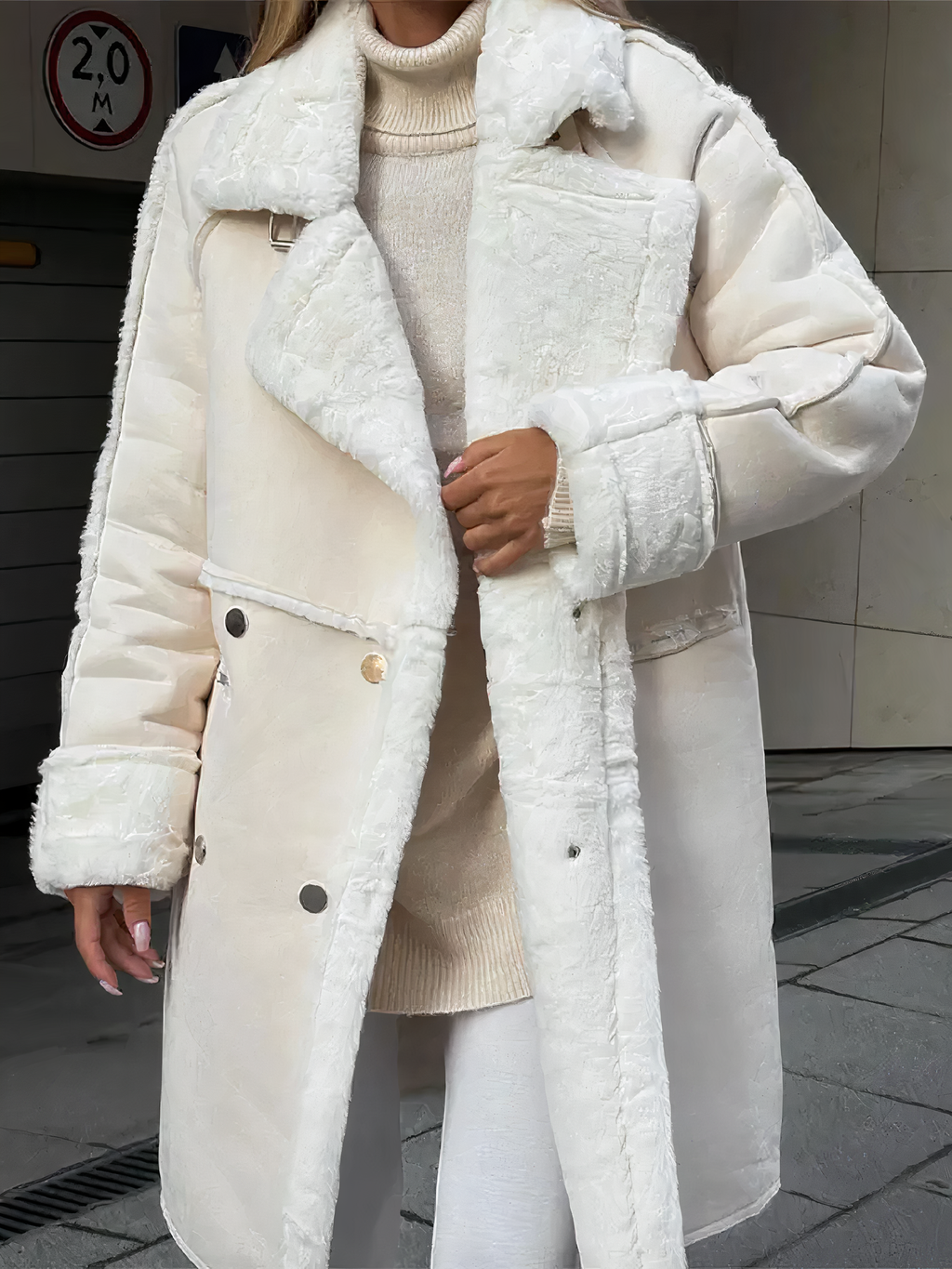 Whitney - Manteau peluche coupe-vent d'hiver