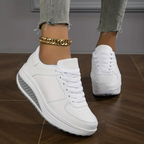 Women's Graphic Print Wedge Sneakers - Premium Casual Shoes