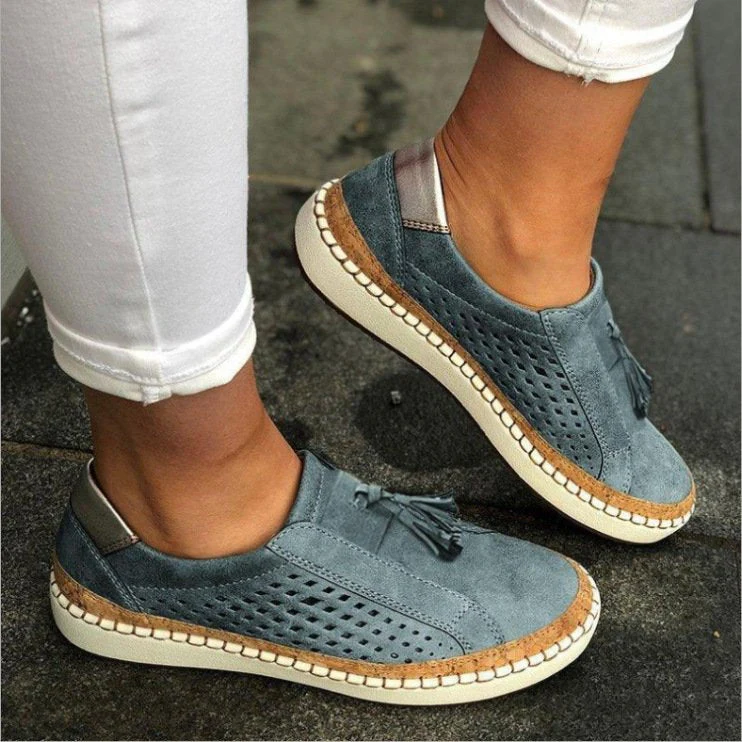 Mocassins tressés respirants pour femmes – Chaussures décontractées et légères