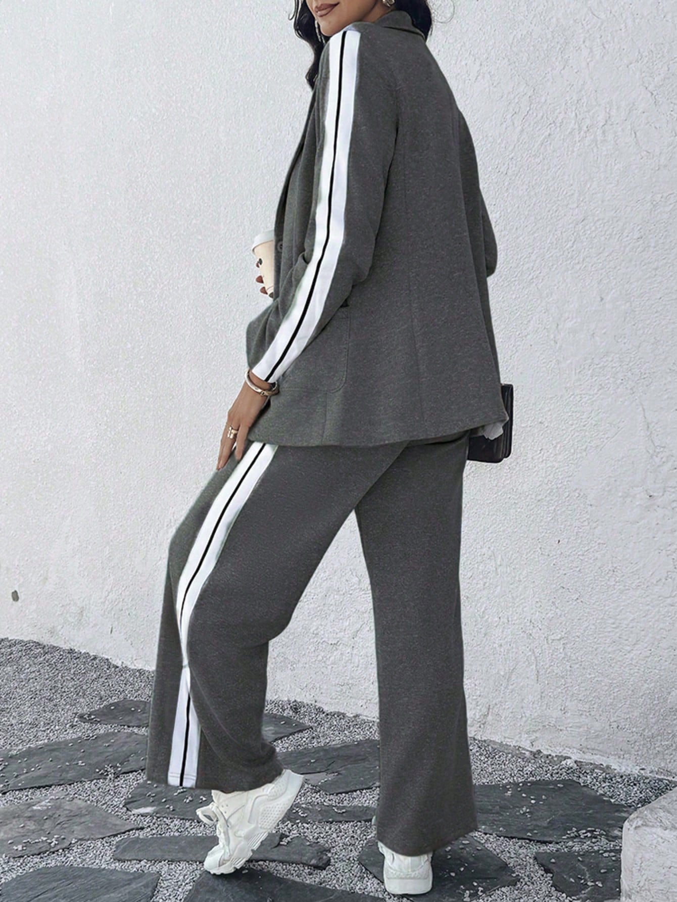 Isabelle-mode | Ensemble de costume à manches longues et revers