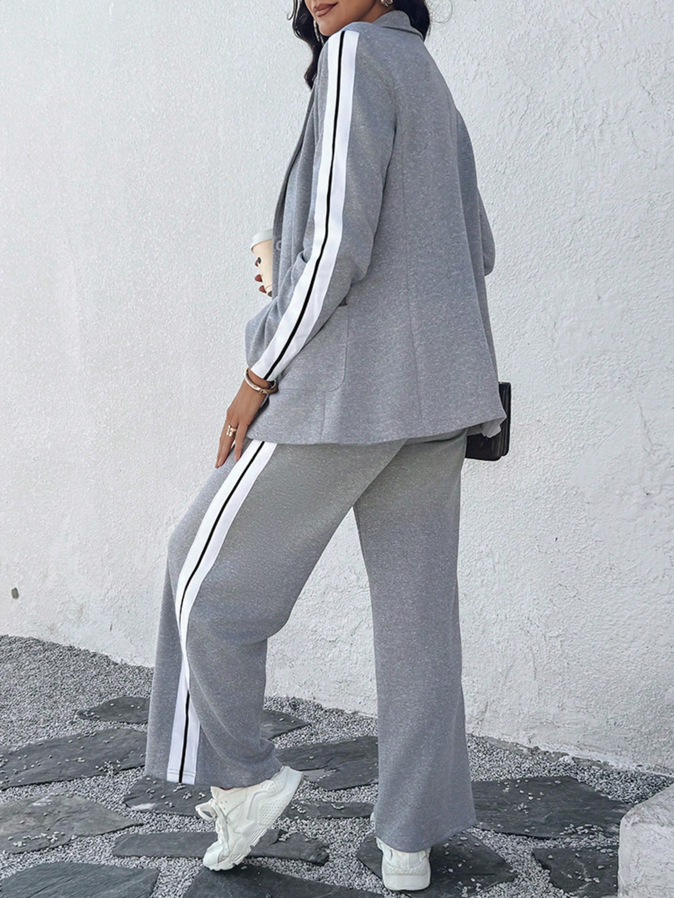 Isabelle-mode | Ensemble de costume à manches longues et revers