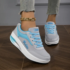 Women's Graphic Print Wedge Sneakers - Premium Casual Shoes
